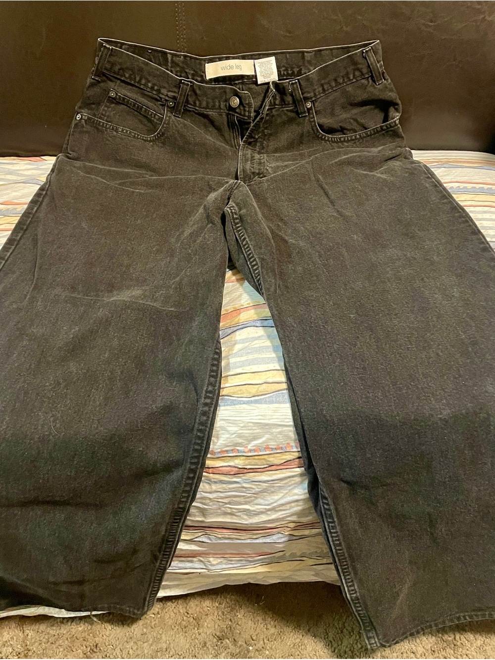 GAP Men's Black Wideleg Jeans
